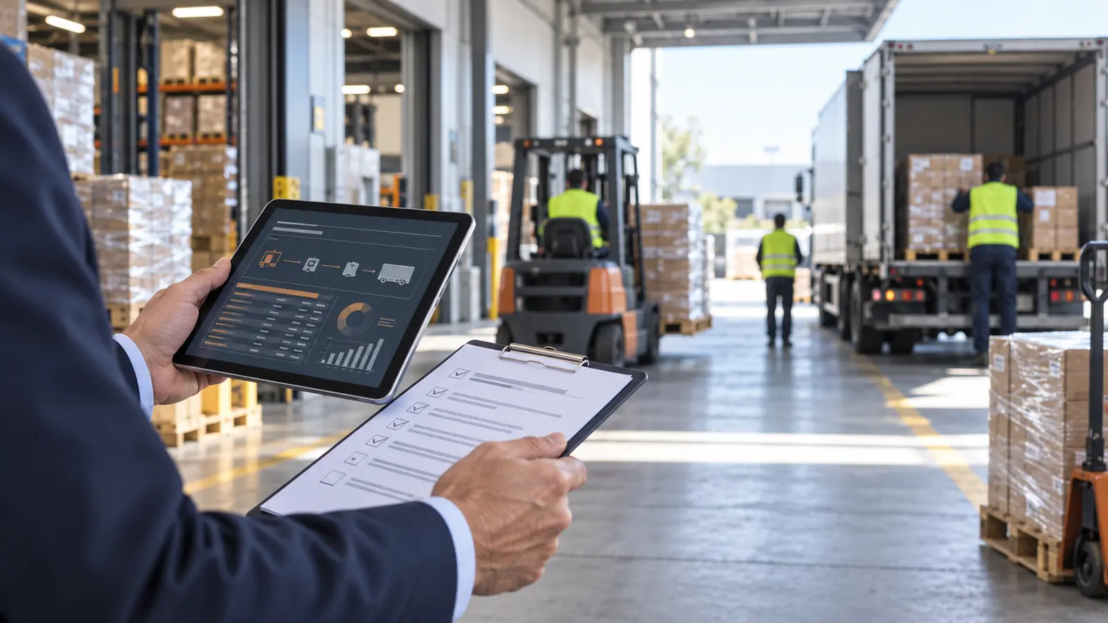 Analyse betrieblicher Abläufe an einer Logistik- und Warenübergabestelle